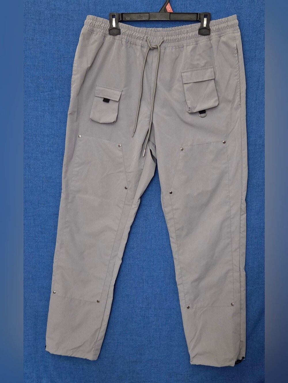 Rue21 Gray Cargo Joggers Large Techwear Utility‎ Streetwear Pants
